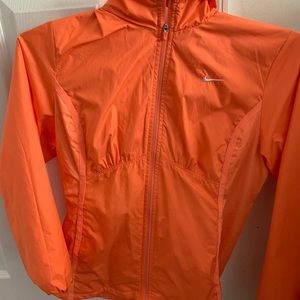 Orange Nike light windbreaker